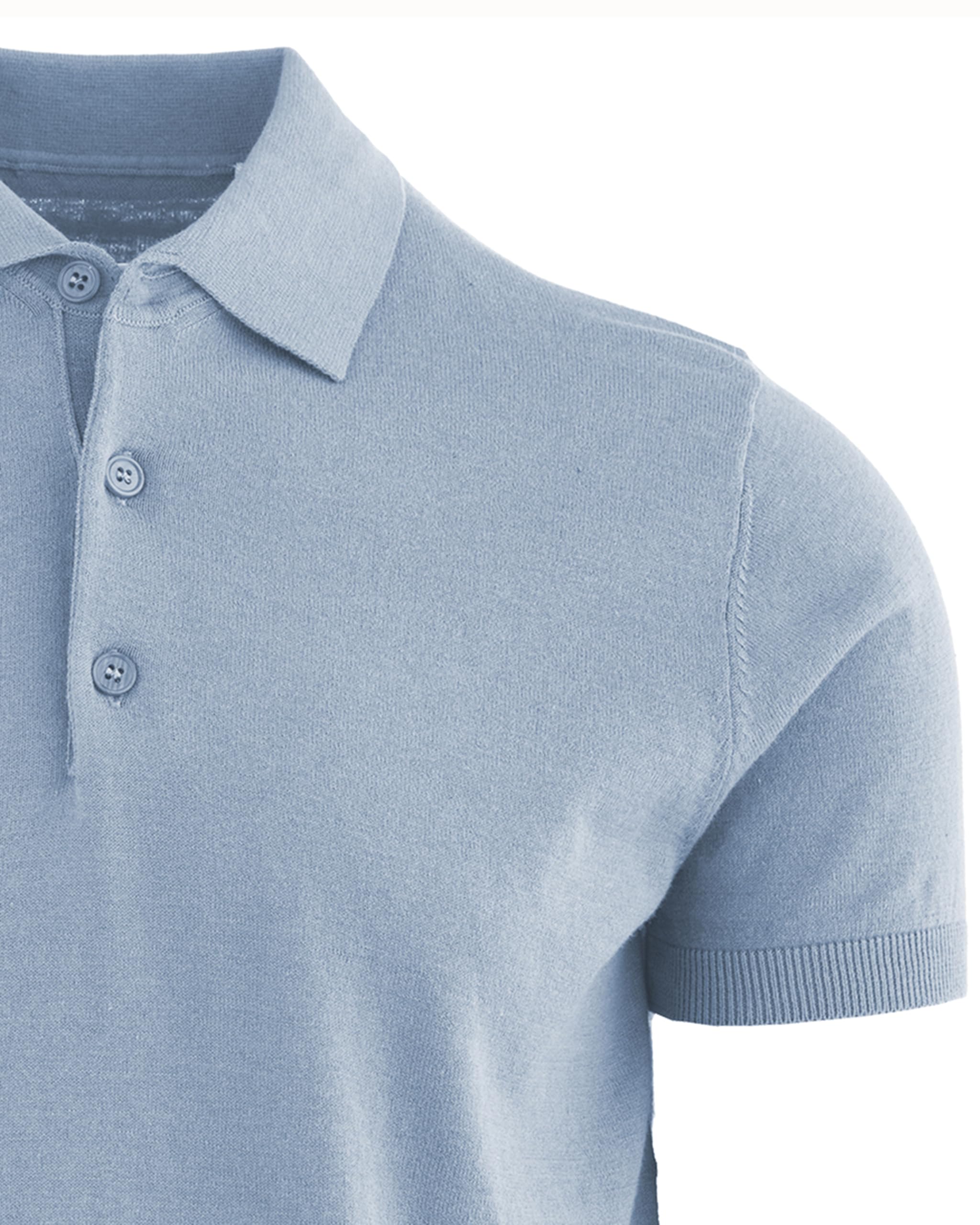 CZ-Polo Uomo in Jersey di Lino e Cotone Elegante, Maglietta Casual Estiva a 3 Bottoni, T-Shirt Traspirante Slim Fit, Maglia Leggera per Ufficio o Tempo Libero