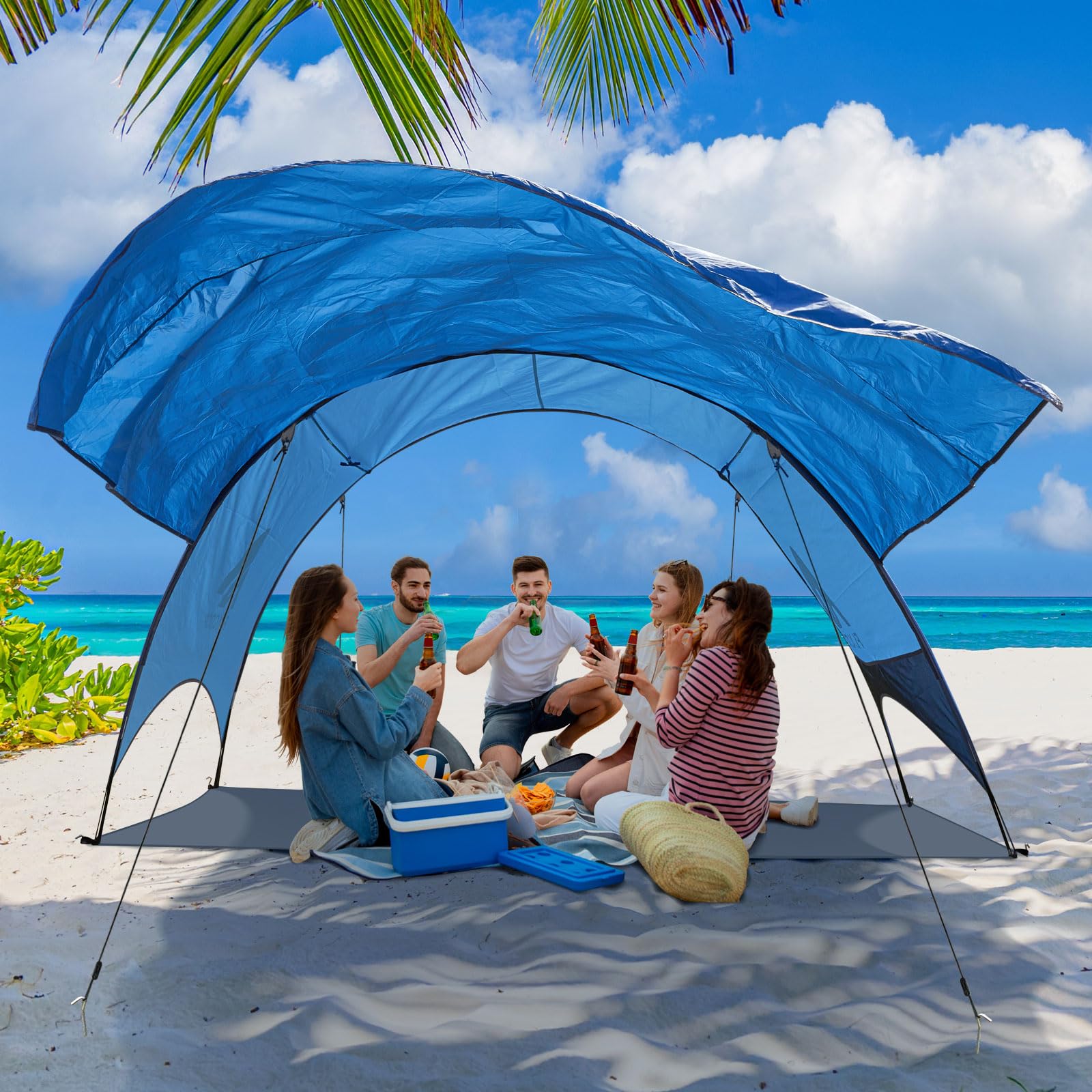 Beach Tent - Beach Shade Canopy Compact Fold (16.9x3.9″), Own Patent, &ndash Beach Tent - Beach Shade Canopy Compact Fold (16.9x3.9″), Own Patent, &ndash