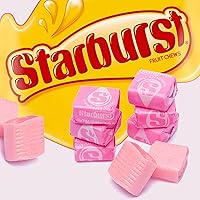 Vista 7 de Starburst - Caramelos masticables totalmente rosados, 1 libra, aproximadamente 90 caramelos de fresa, dulces a granel envueltos individualmente