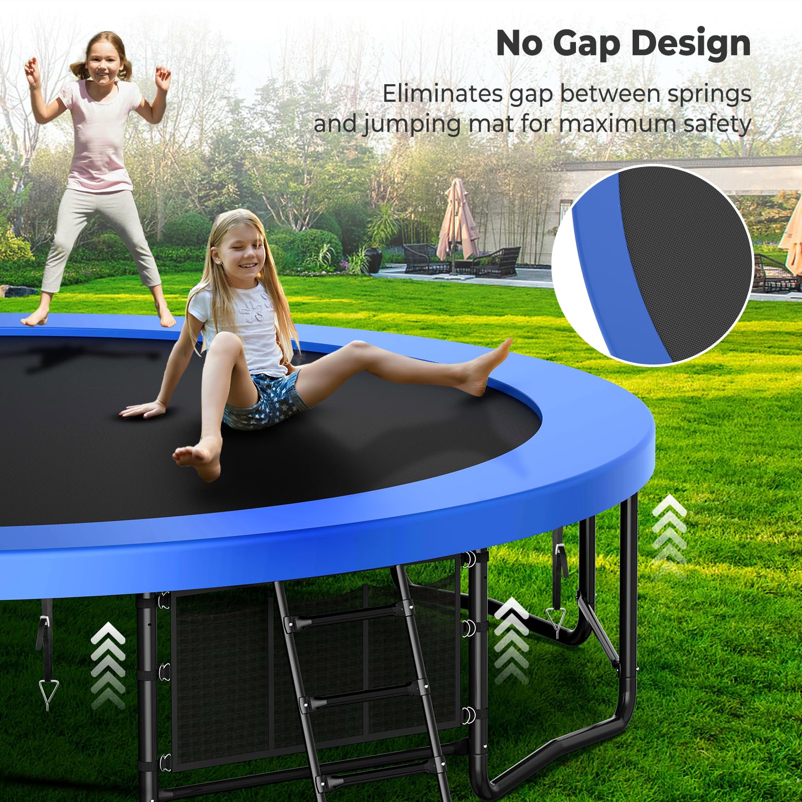 Parts of,.. )Lyromix Upgrade 12 14 15 16FT Trampoline for Kids and