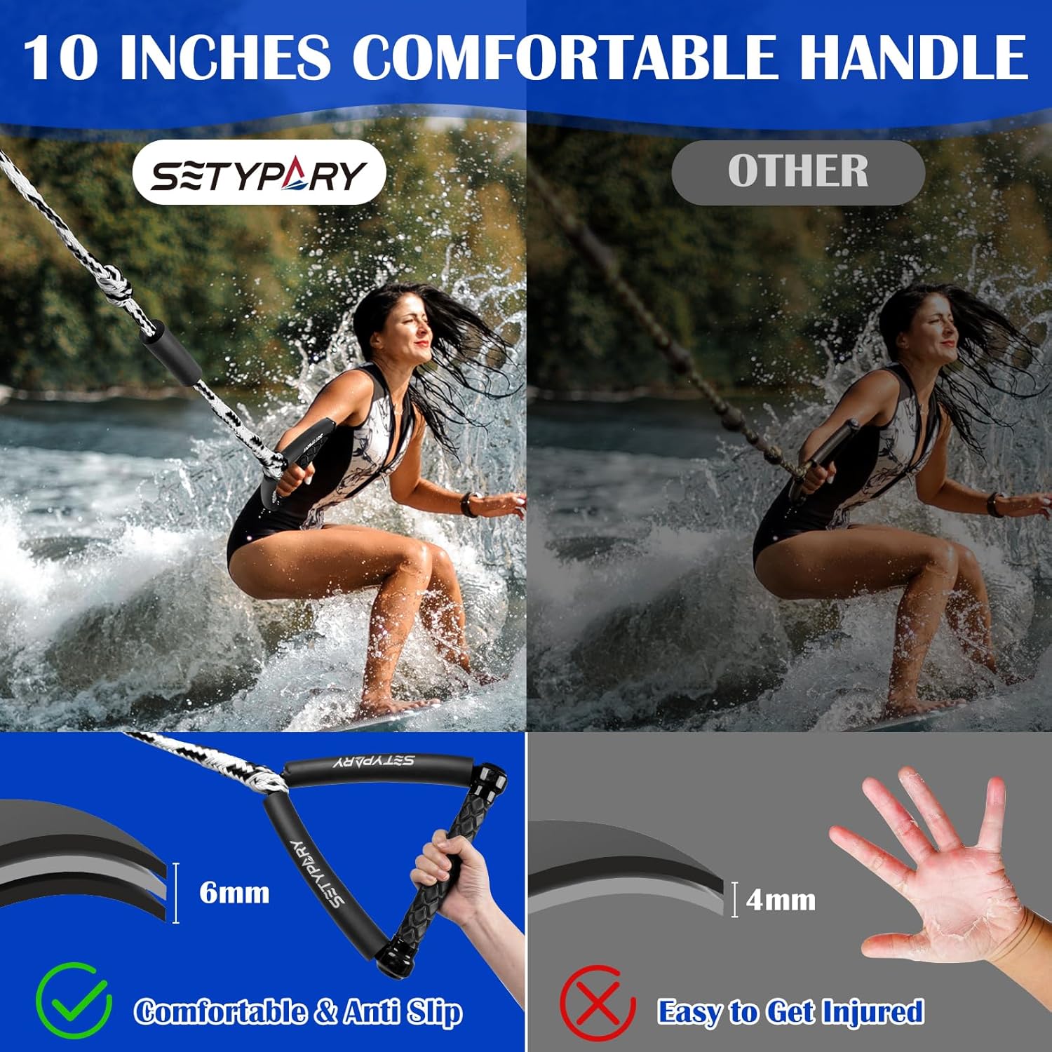 Wakesurf Rope & Safety Flag Bundle – 25ft Floating Surf Rope & High-Visibility Ski Flag for Watersports