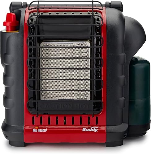 Miniatura 5 de Mr. Heater Buddy - Calentador radiante de gas propano portátil de 9,000 BTU con encendedor piezoeléctrico para campamento al aire libre, lugar de
