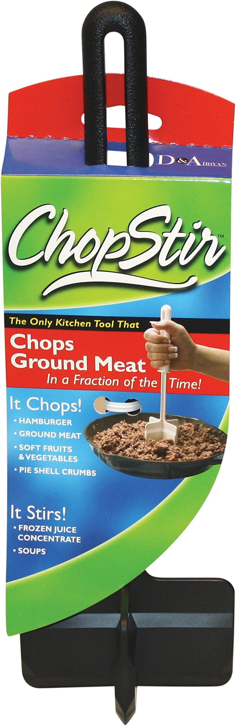 HIC Kitchen ChopStir 20611 Nylon Chopper, Black