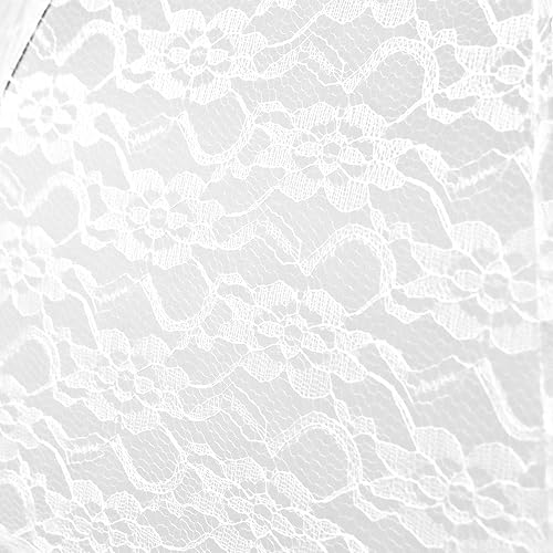 Vista 4 de homeford Sombrilla de encaje blanco para la novia.