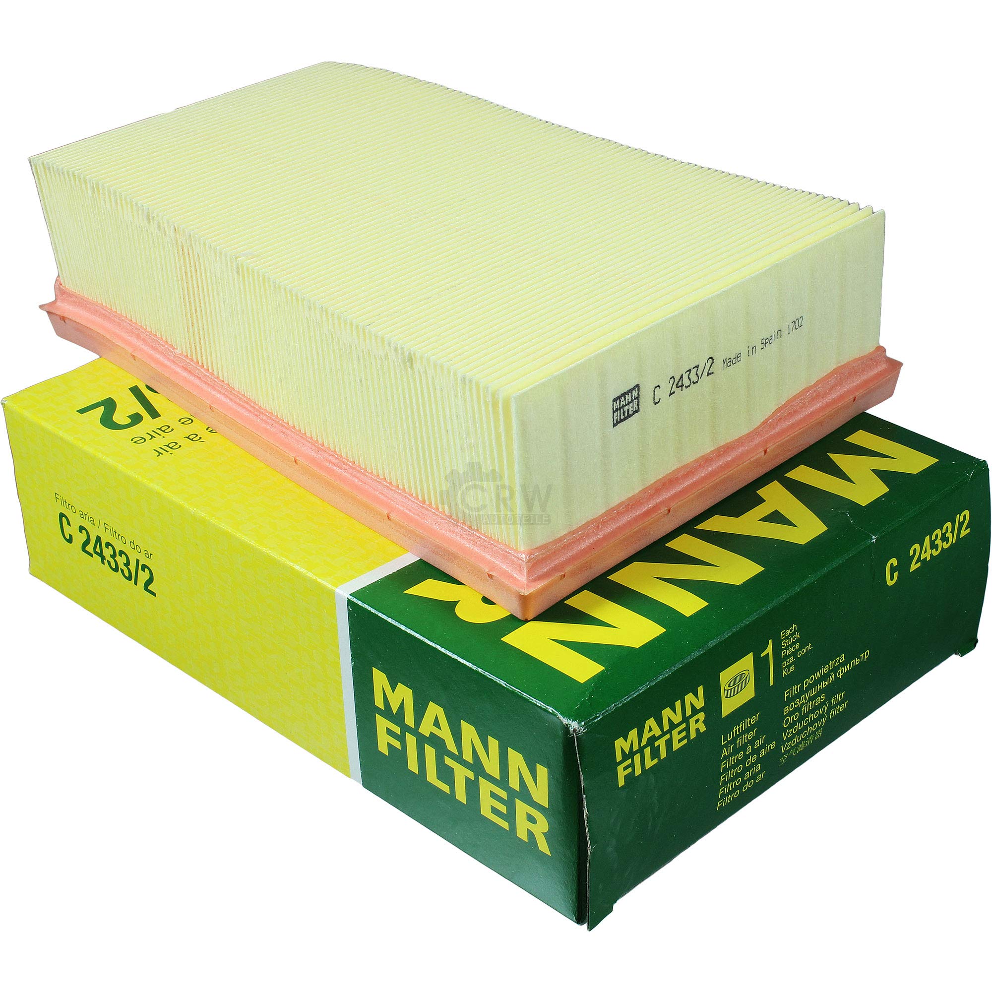 Paquete de inspección Kit de mantenimiento de filtros con filtro de aceite HU 618 x, filtro de aire C 2433/2, filtro de combustible WK 9025, filtro de habitáculo CUK 1936, tornillo de cierre