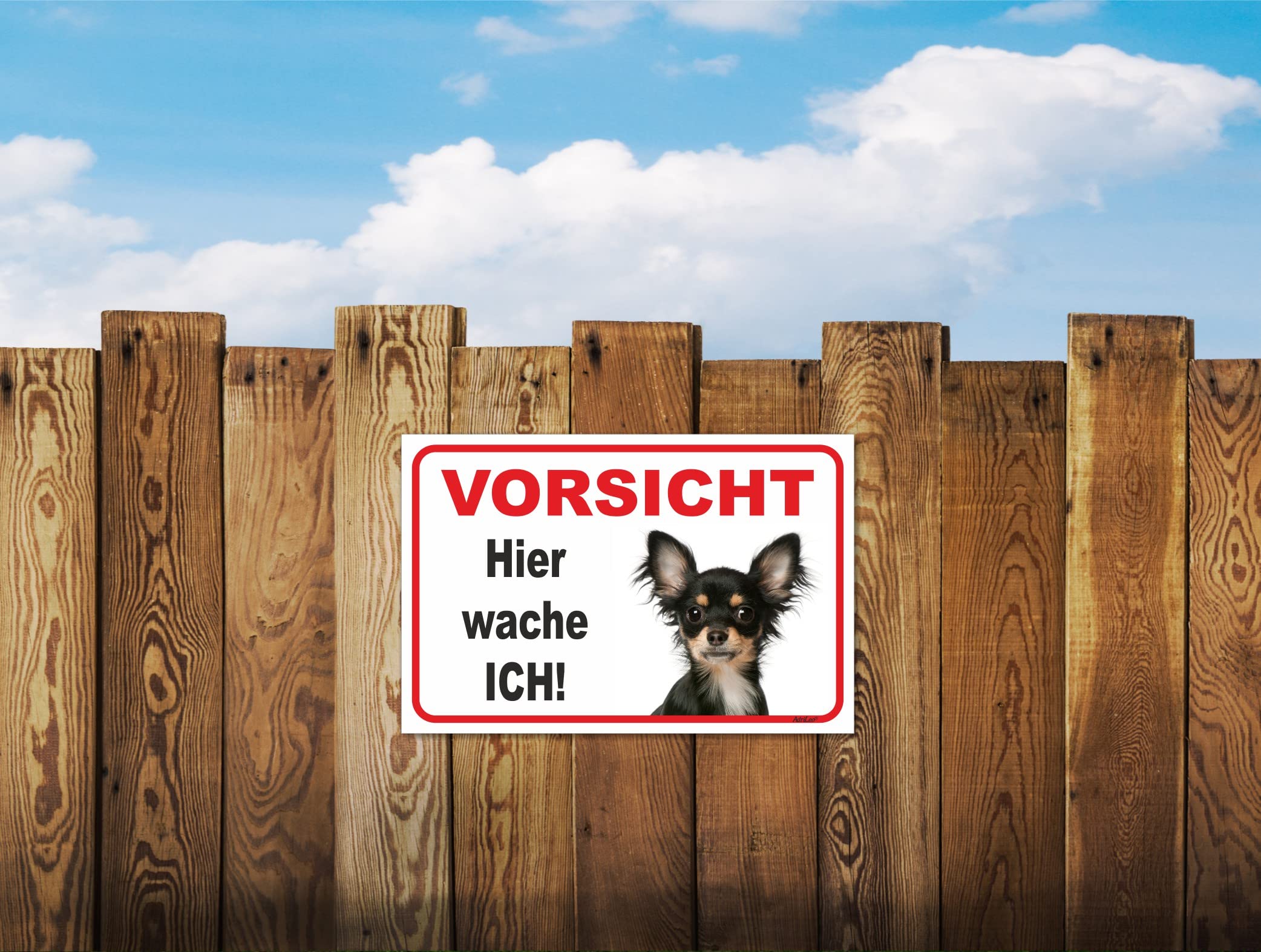 AdriLeo Warnschild „Vorsicht Boxer“ – 20x30 Cm, Aus Aluminium, Wetterfest, Für Hundebesitzer