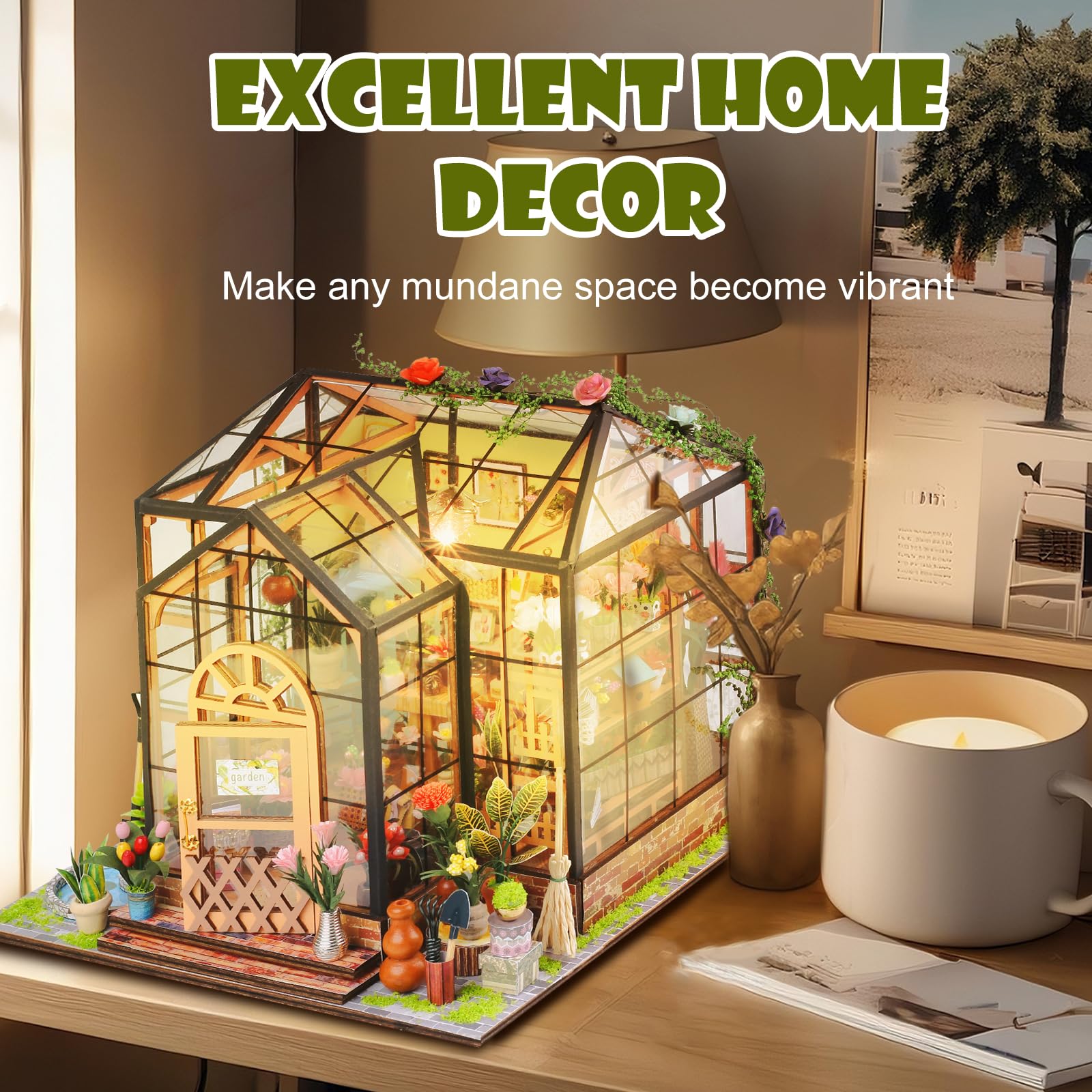 DIY Book Nook Maison De Poupée Kit Romantique Robe De Mariée Avec Lumières LED - Puzzle Miniature Créatif Mariage
