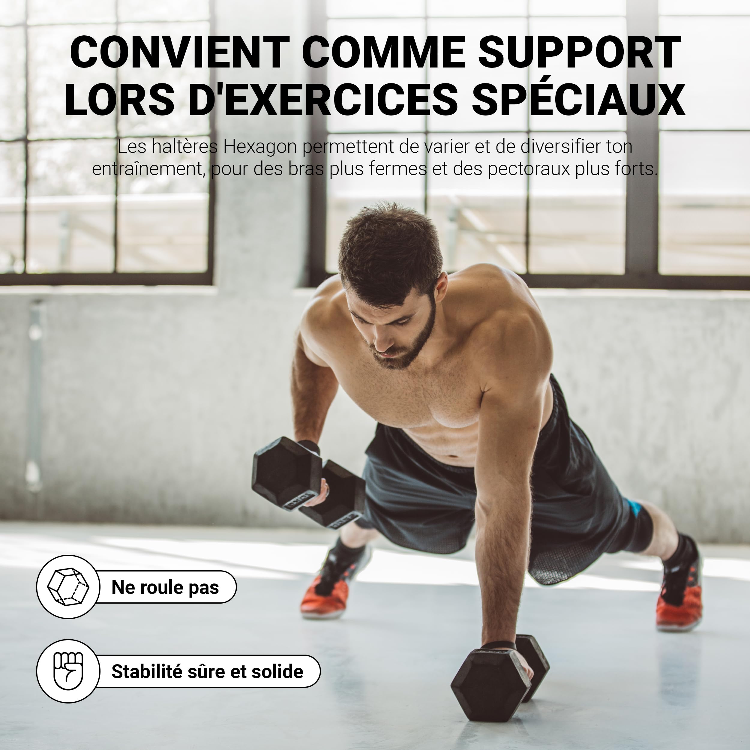 ScSPORTS® Jeu D'Haltères - Set De 17.5-30 Kg, Barre En Acier