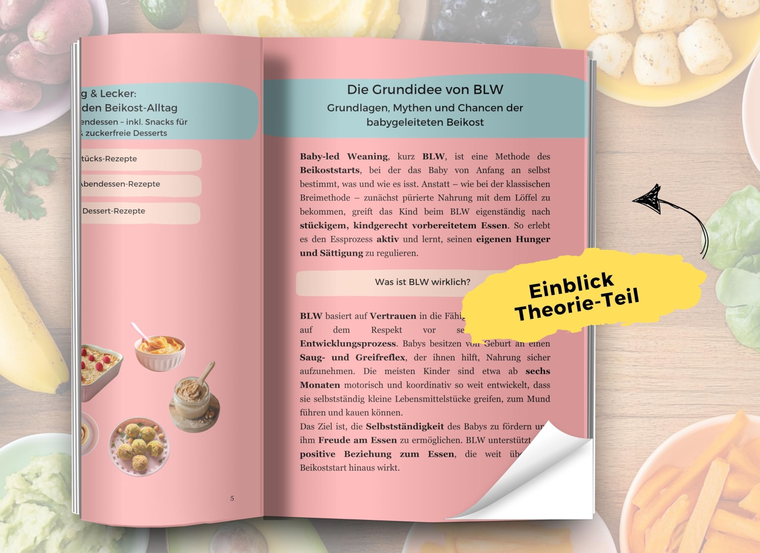 BLW Kochbuch & Ratgeber: BLW mit "ein bisschen" Brei - Weil BLW nicht strikt breifrei bedeuten muss: 80 BLW Rezepte & viele Tipps