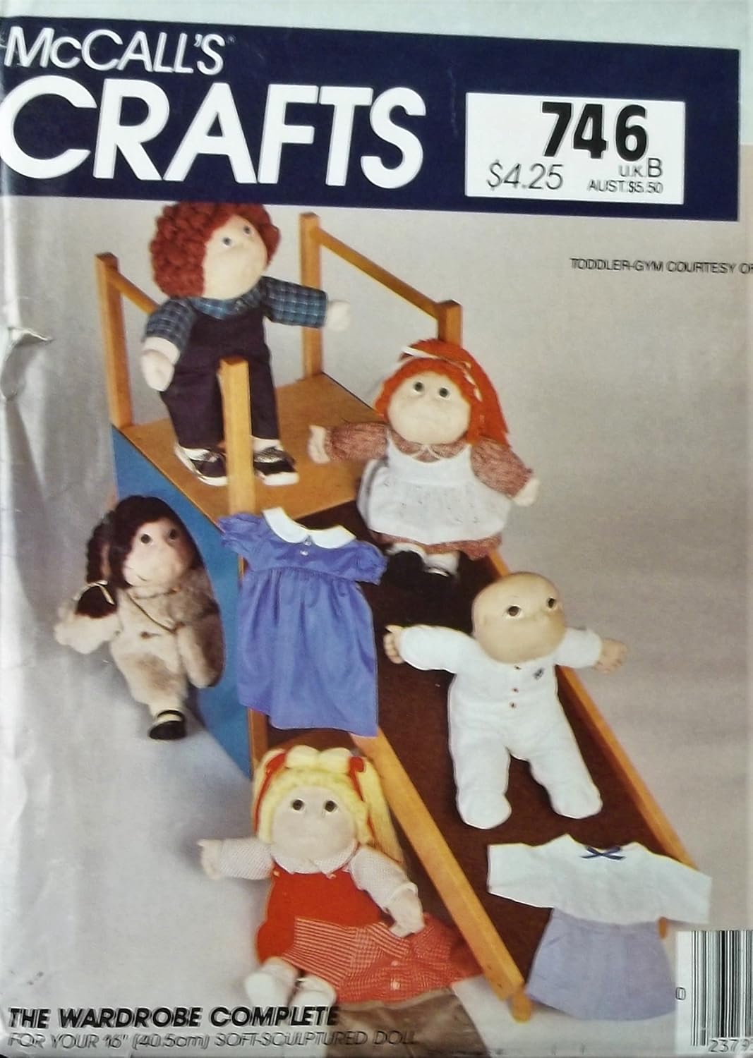 McCall's 9256 Clothes for 16 and 18 Soft-Sculptured (Blossom Babies) - Fits Cabbage Patch