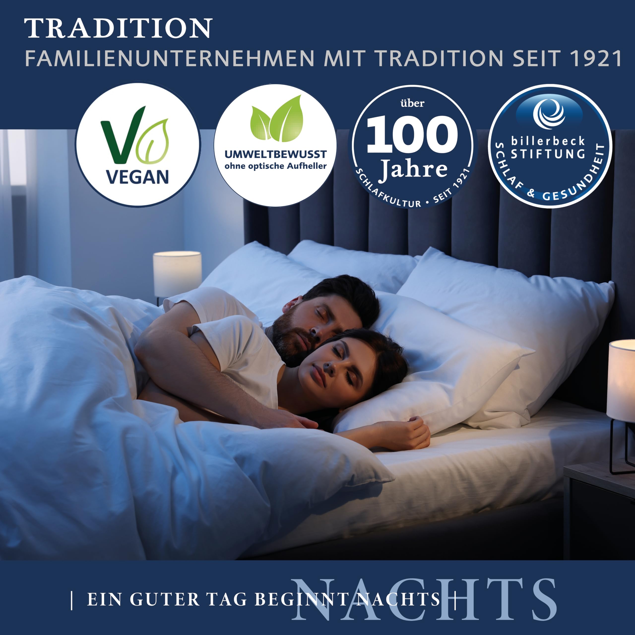 Billerbeck Bettdecke COTTONELL® – 135 x 200 cm – leichte Sommerdecke – Decke aus 100% Baumwolle - vegan