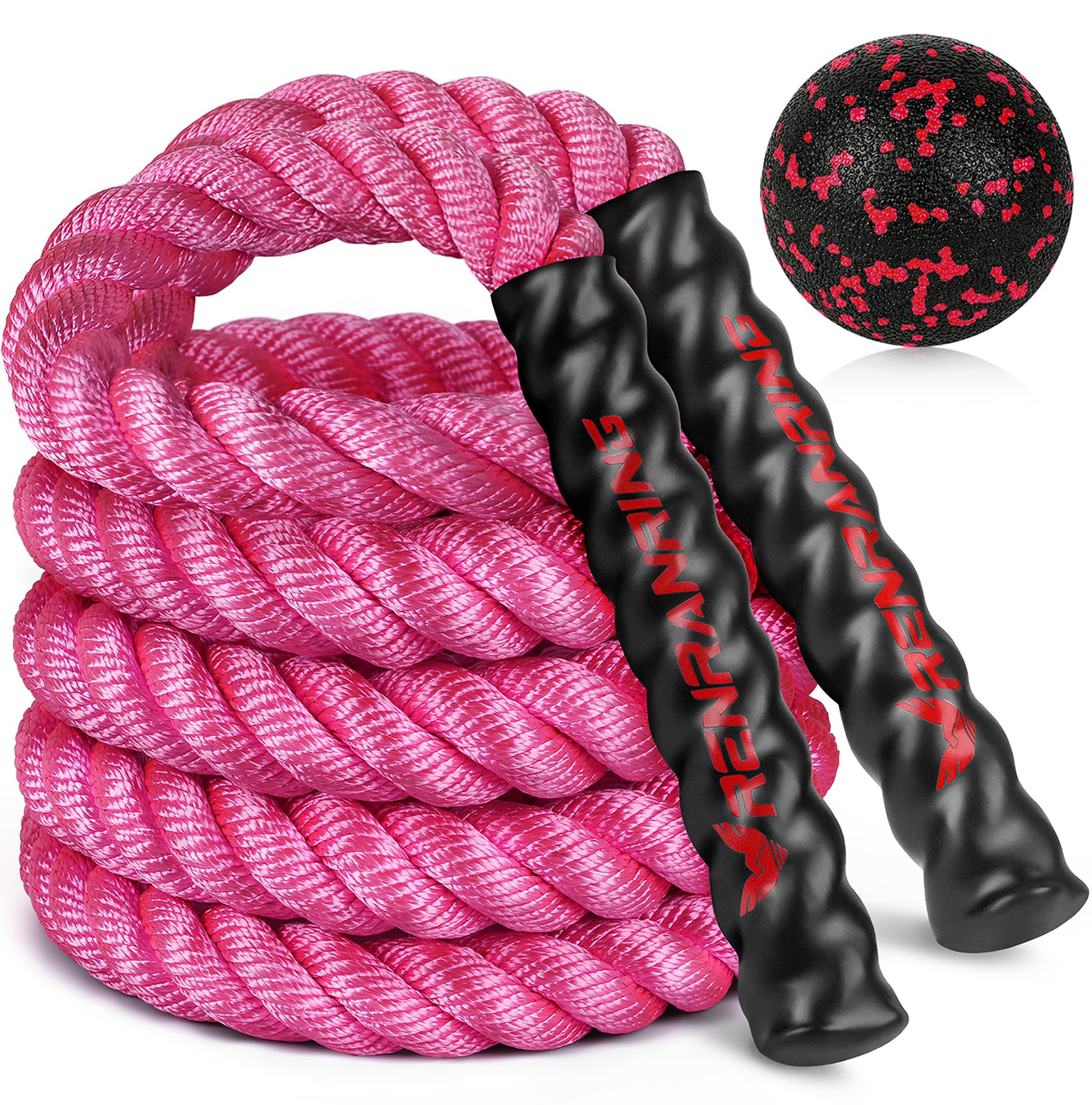 Jump Rope, 3lb 4lb 5lb Weighted Jump Rope for Fitness, 9.8ft Heavy Exercise Jumping Ropes, Adult Skipping Rope for Men Women Improve Strength,Building Muscle,Boxing,Home Workout Equipment,Gym Gift