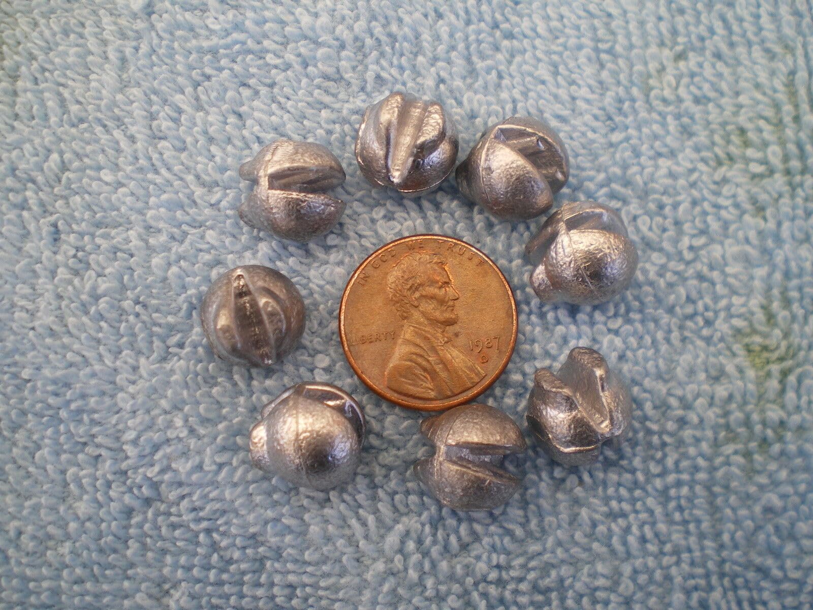 Fishing Tackle Lure 100 PCS. Removable Split Shot Sinker 1/4 OZ. from Mold