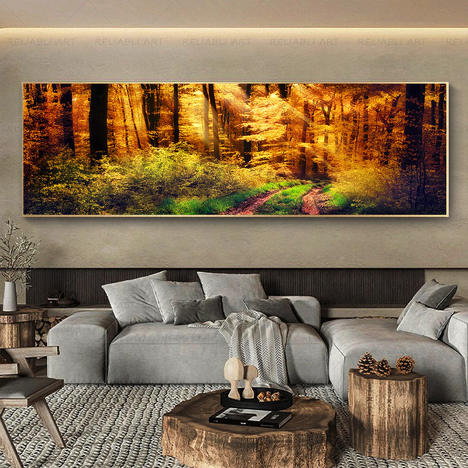 Peinture Diamant Forêt d'Automne 80x220 Loisirs Créatifs