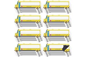 48 Pack Vibrant Bus Tags for Organization and Fun