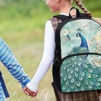 Vista 131 de American Flag Fire Galaxy Pattern Kids Backpack for Boys Girls Elementary Students Bookbag Middle School Bag Lightweight Children Travel Bag