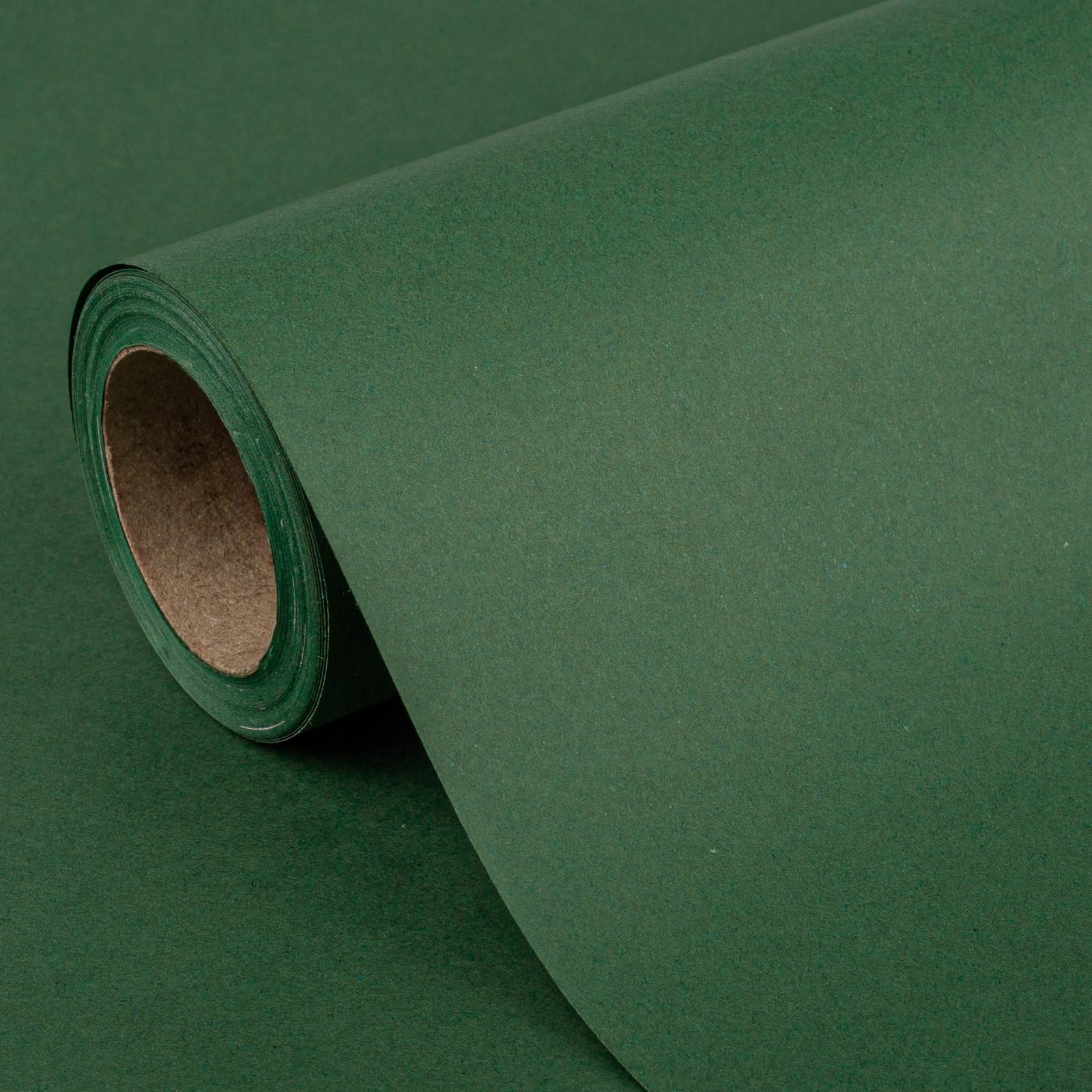 Dark Green Kraft Paper Roll-Mini Roll-17in x 32.8FT(46.8sqft)-Recyclable Christmas Gift Wrapping for Flower Bouquet,Packing, Floor Covering,Dunnage,Parcel,Kids Doodling,Birthday,Wedding
