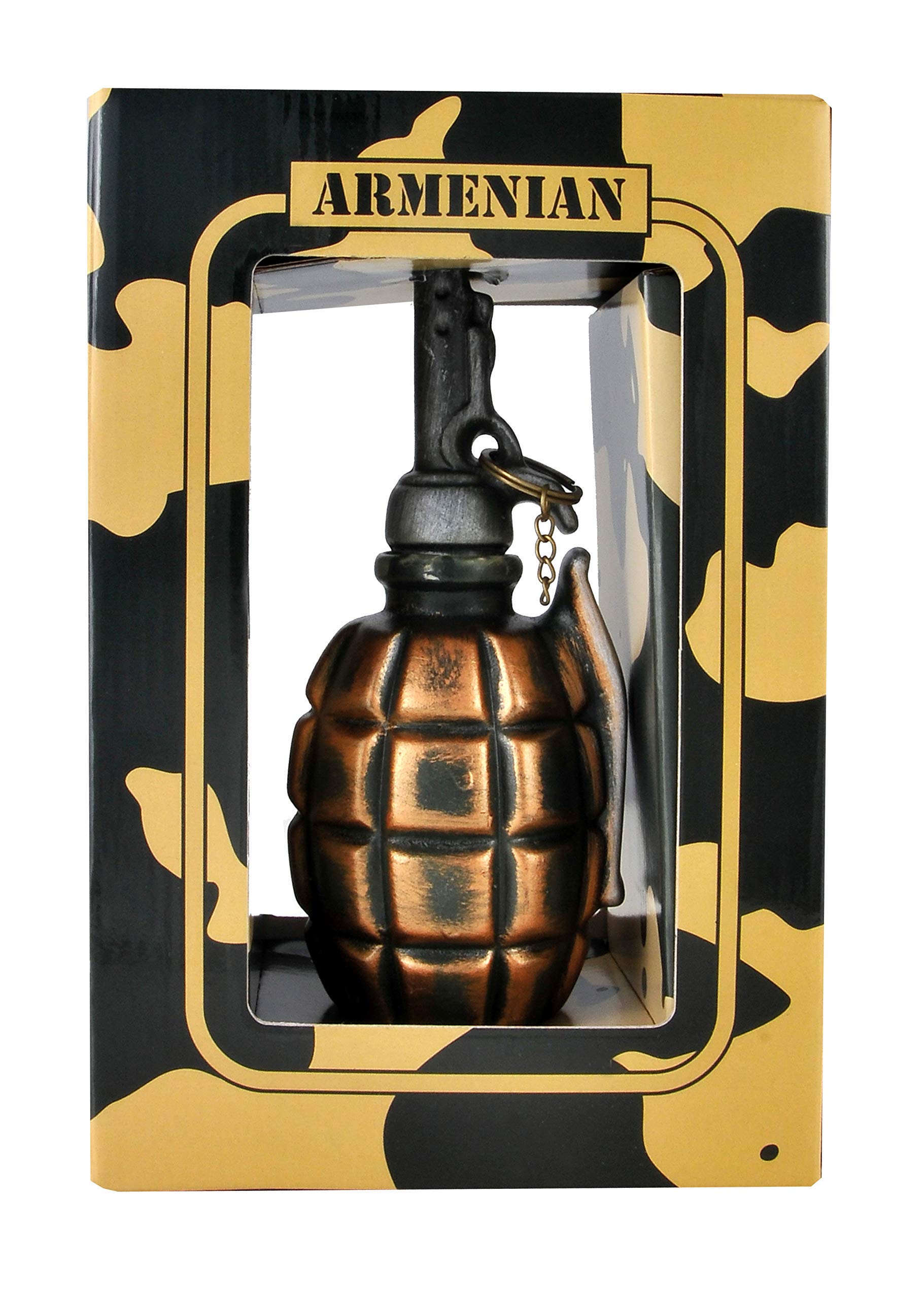 Armenian Brandy Granate 0,1 l Keramik Geschenk, 5 Jahre gereift, 40% Vol. | Weinbrand aus Eichenfassreifung, blumige Noten und Vanille, pur oder Digestif, Keramikfigur in Geschenkbox für Männer, Frauen