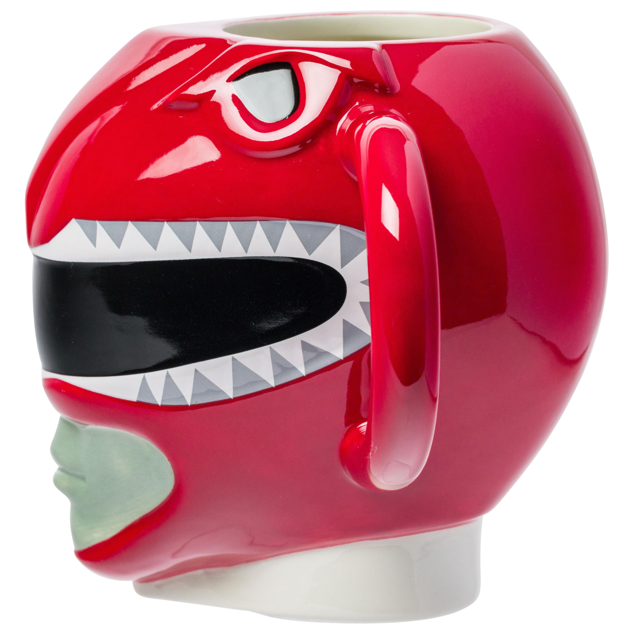 Silver Buffalo Power Rangers Keramiktasse, 3D-Form, Rot | Keramik, 0,59 Liter
