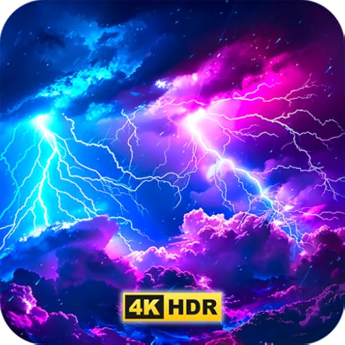 Thunder and Lightning Relaxation Screensaver App for TV: Soothing Thunderstorm Sounds, Relaxing Music, HD Videos, Ambient Nature Visualization for Sleep and Meditation
