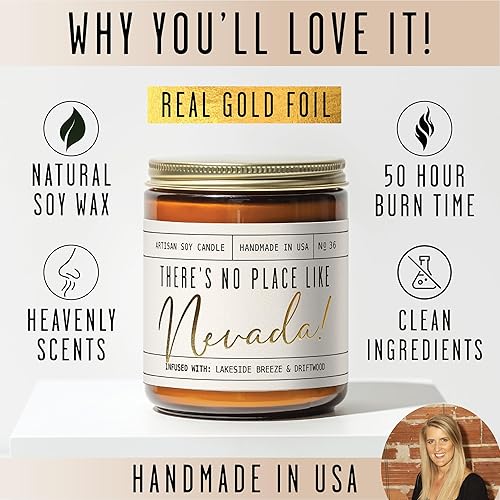 Vista 296 de Regalos de Nueva York, decoración de Nueva York para el hogar – 'There No Place Like New York Candle, con manzana jugosa, canela y calabaza I New