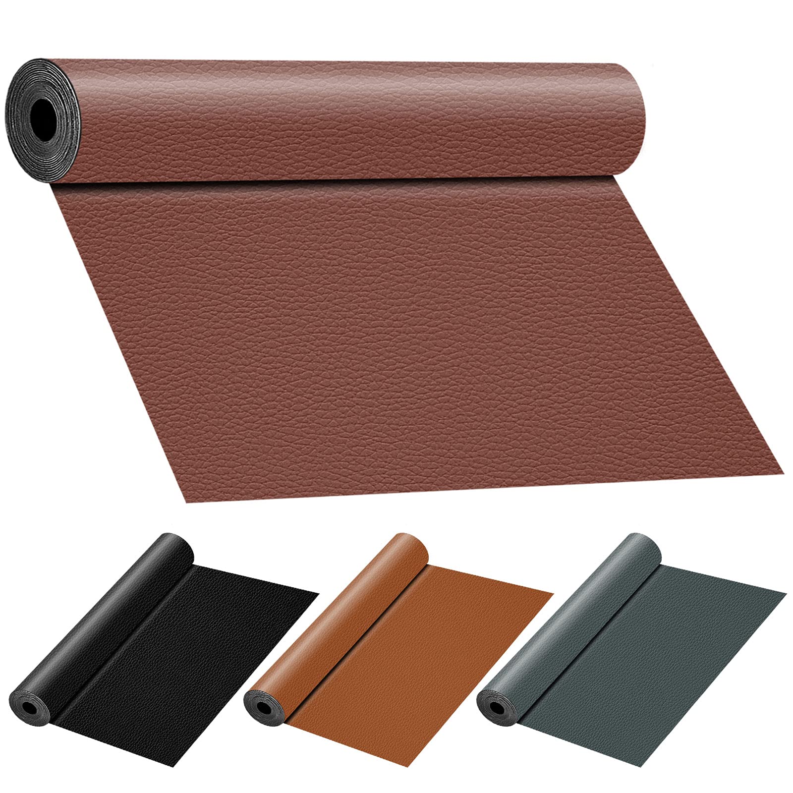 Large Self-Adhesive Leather Repair Patch - 31" X 16" Vinyl Tape For Furniture, Car Seats, Couch - View #8