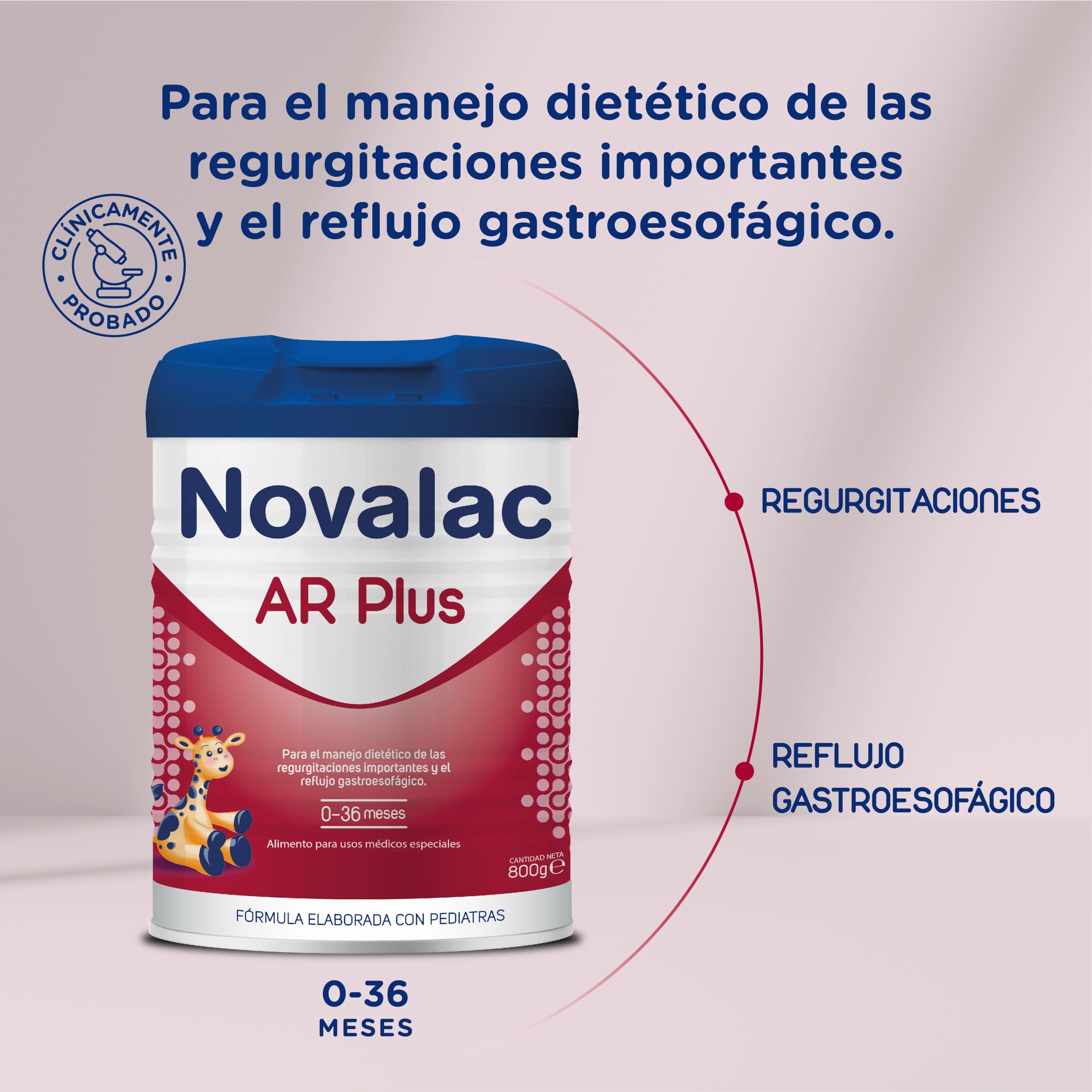 Novalac AR Plus Leche en Polvo para Regurgitaciones Reflujo Gastroesofágico 800 g