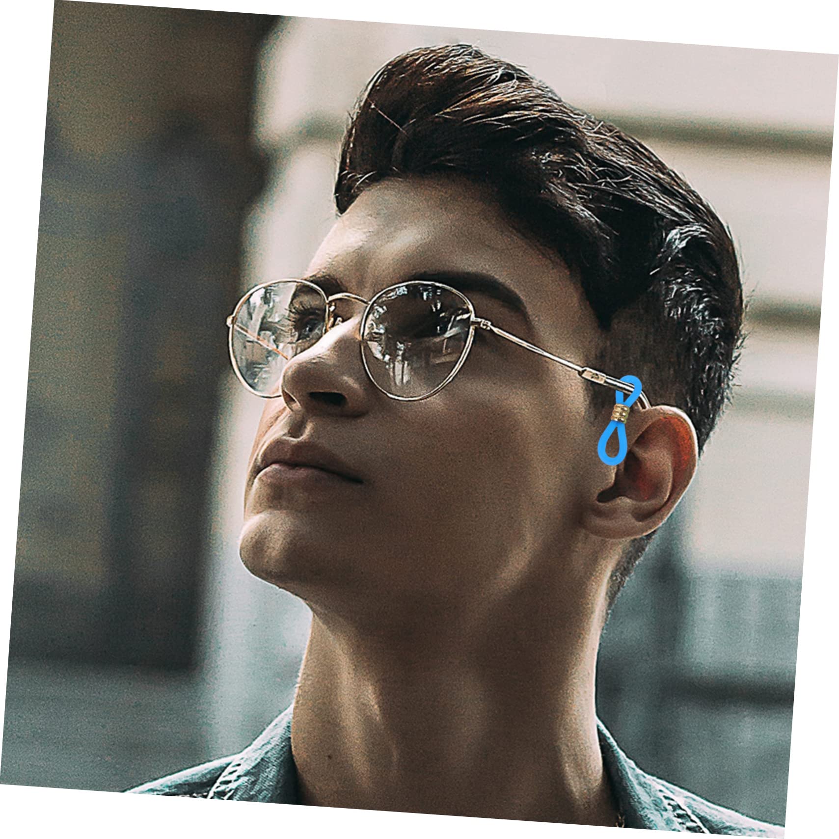 Holibanna Support de Lunettes Embouts pour Chaîne de Lunettes Antidérapant en Silicone et Métal, Lot de 60 Réglables pour Éviter la Perte