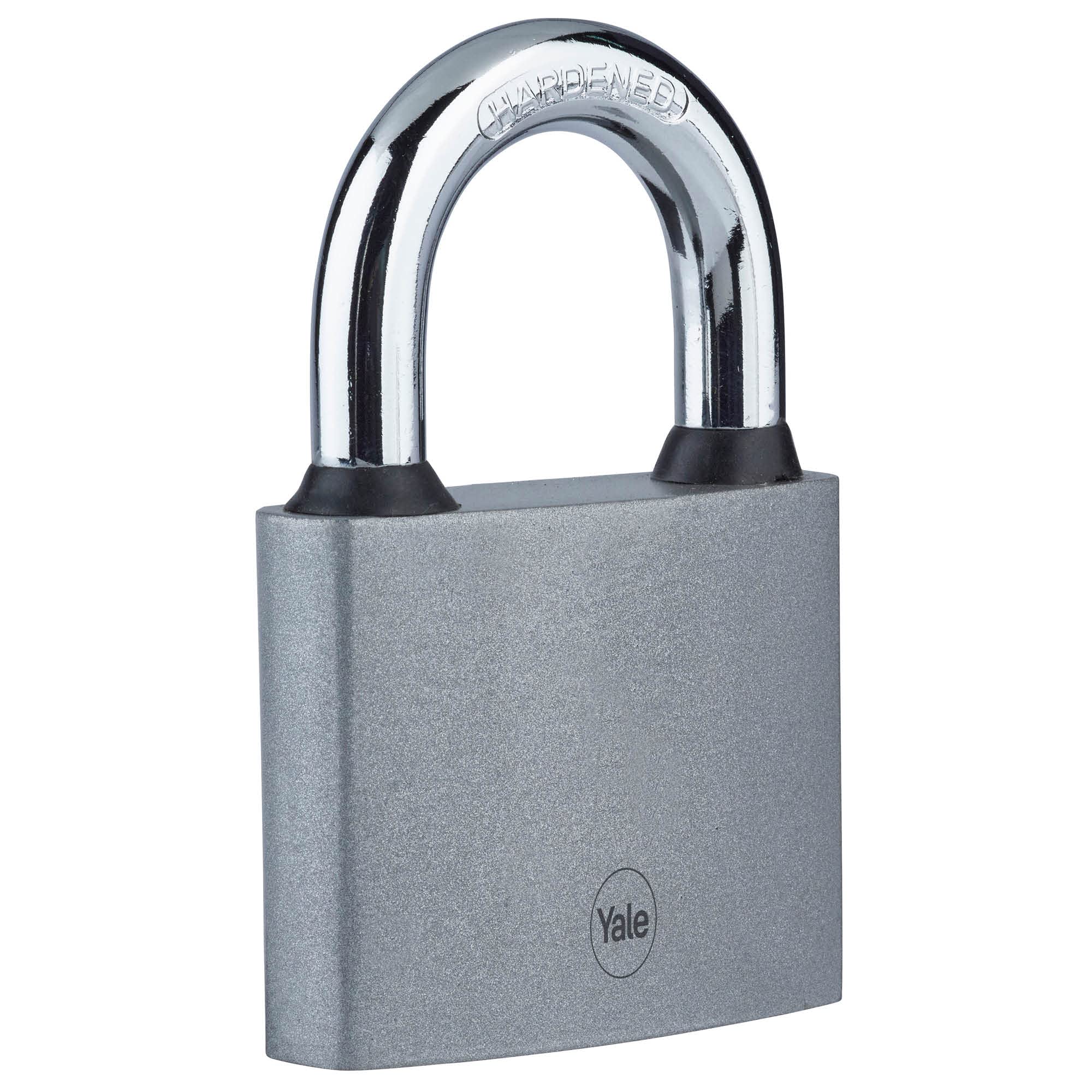 Yale - Y111S/60/132/1 Iron Padlock 60mm - Silver - Hardened Steel Shackle - Indoor use