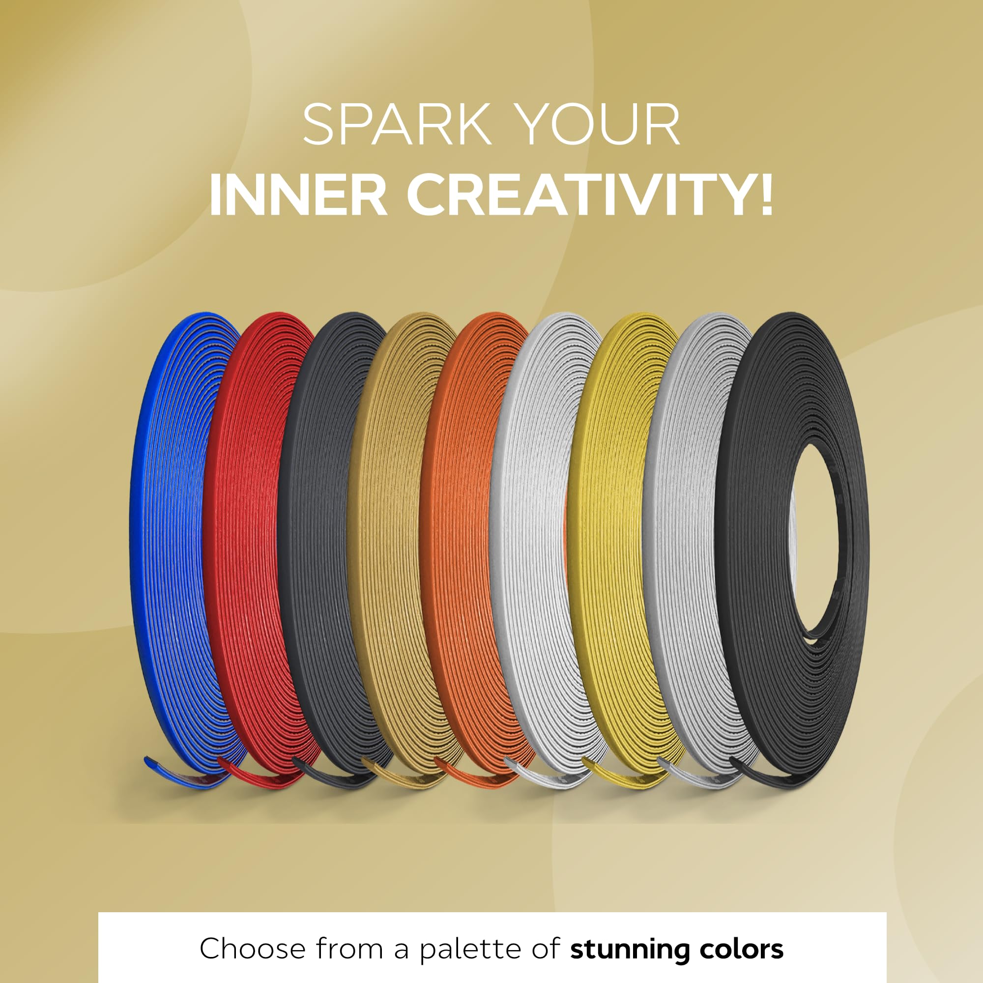 All-Fit UnlimiTrim Universal 1/4" Decorative Trim Molding Fits Anywhere