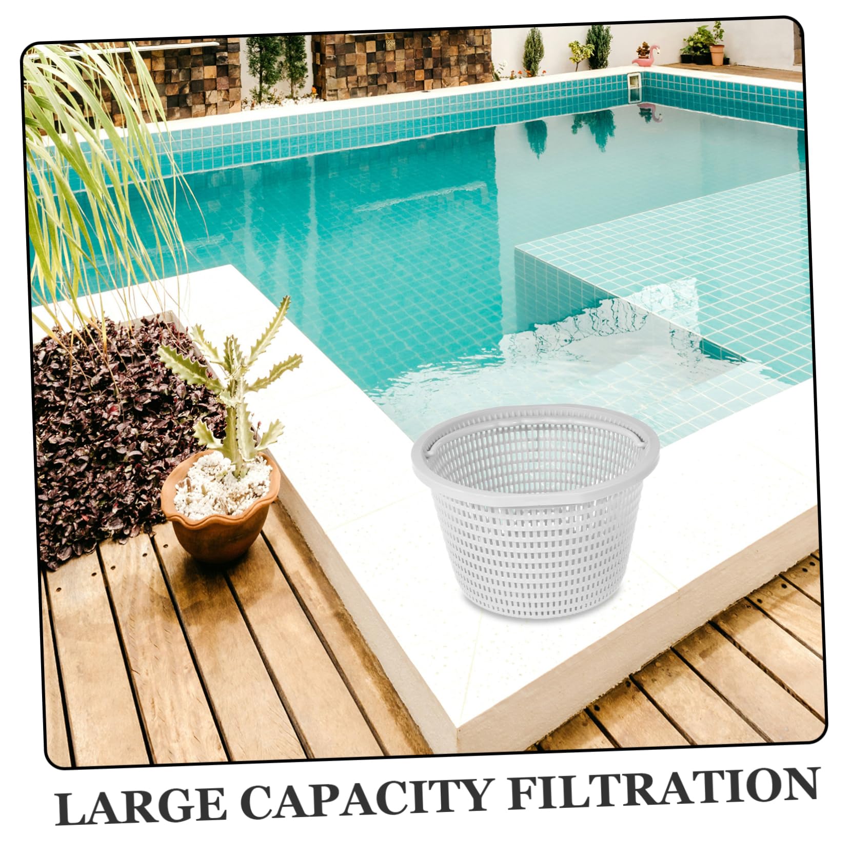 VANZACK 3piezas Cesta De Filtro para Piscina Filtro De De Plástico para Skimmer Compatible Reutilizable y De Limpiar