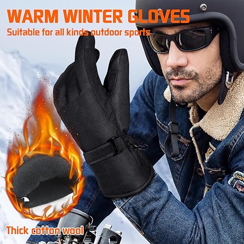 Miniatura 2 de Guantes térmicos para hombres y mujeres, guantes térmicos recargables con calefacción impermeable para motocicleta de invierno, guantes cálidos con