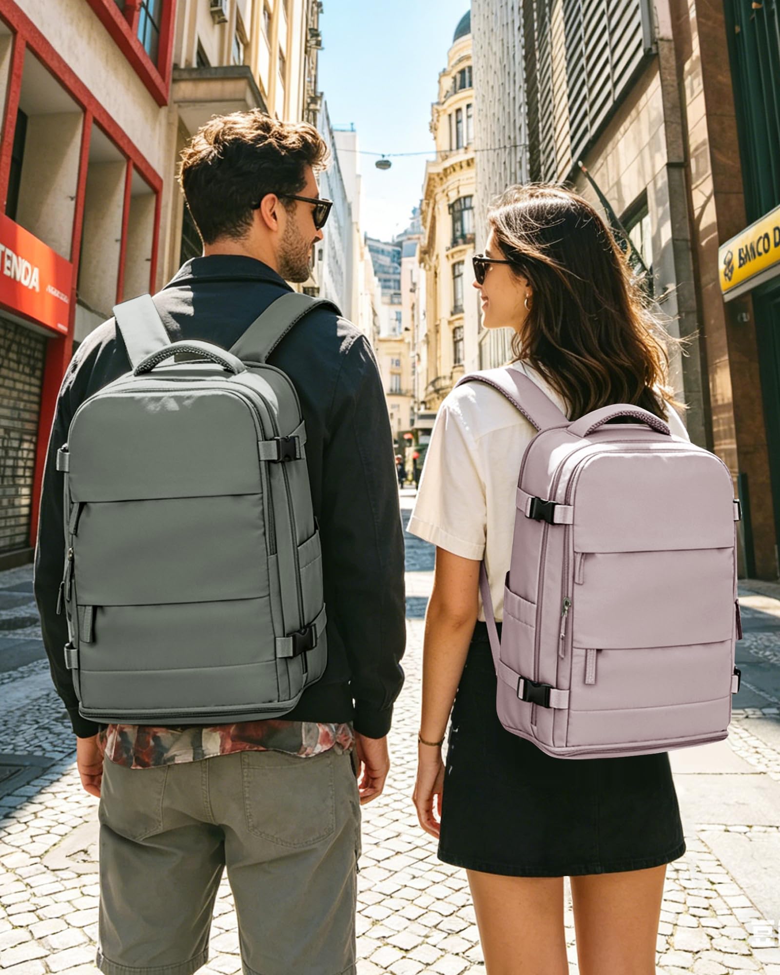 SZSYCN Zaino da Viaggio Aereo Cabina Ryanair 40x30x20 Wizzair Borse da Cabina per Ryanair 40x20x25 Bagaglio a Mano Easyjet 45x36x20 Zaino Multitasche Uomo Casual Borsa per Computer Portatile