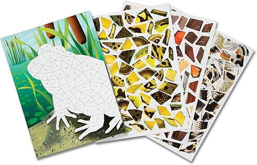 Miniatura 5 de Melissa & Doug  Mosaico de calcomanía decorativo con diseño de naturaleza (12 escenas de color para completar con más de 850 calcomanías)