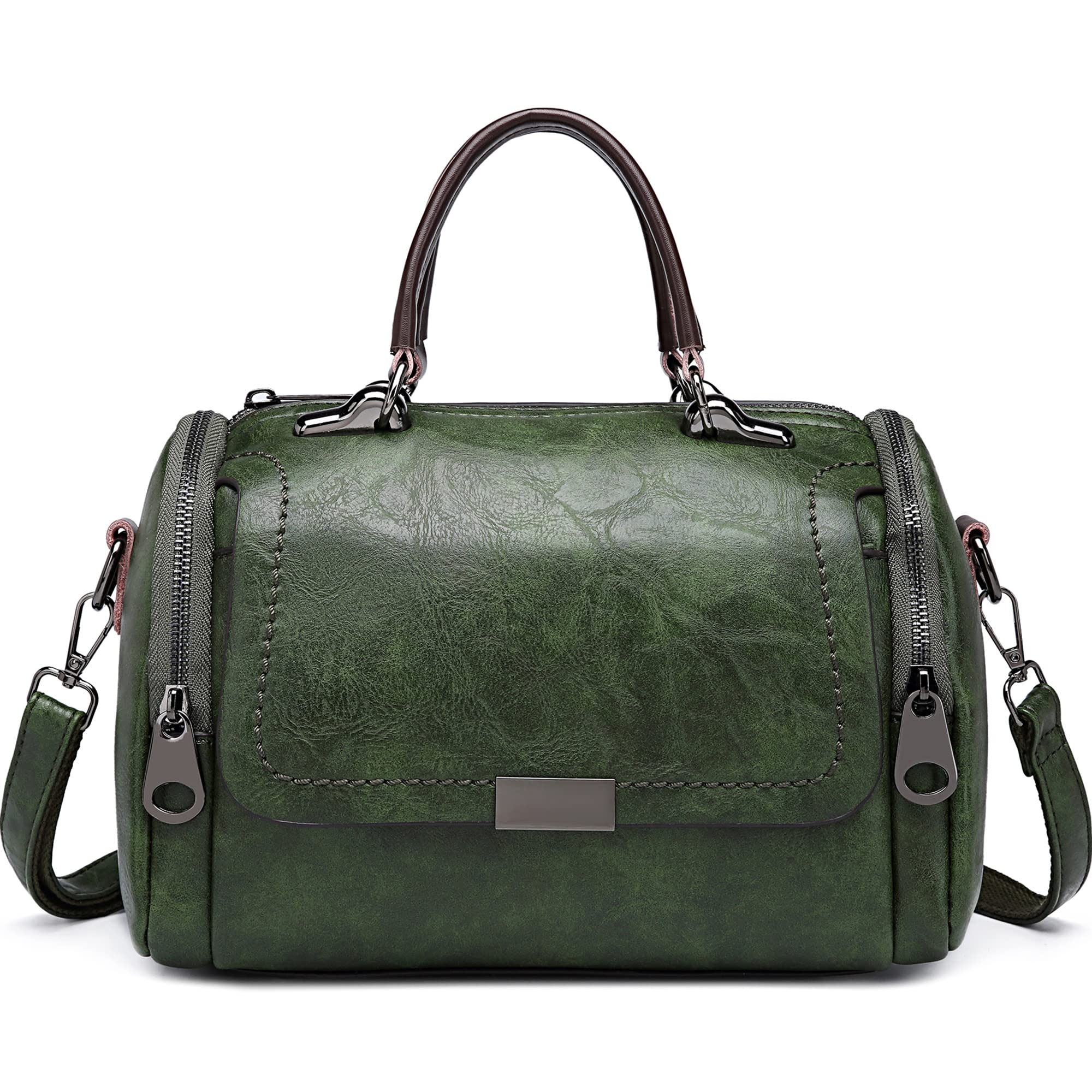 KKP Women's Purse Leather Handbags Women Travel Satchel Bag Adjustable