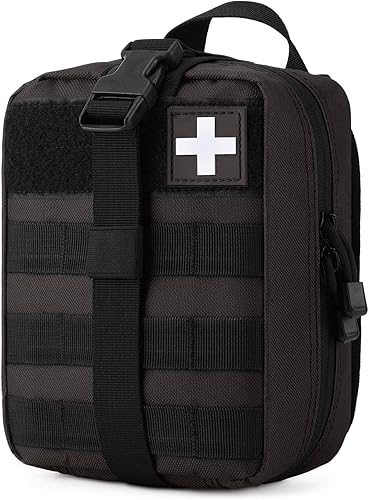 Gonex MOLLE Medical Pouch EMT First Aid Pouch Rip-Away IFAK Tactical Utility Pouch for Outdoor Activities Medical Supplies (Bag Only)