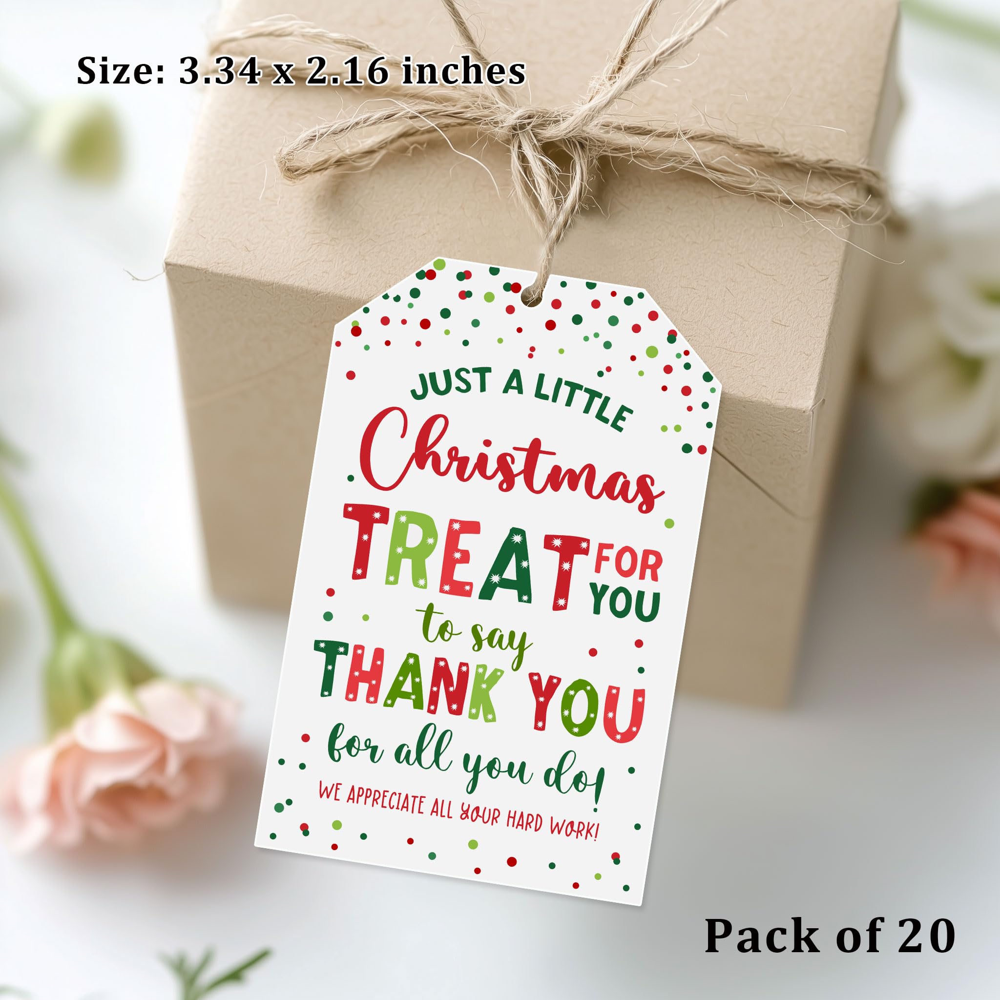 Snapklik.com : Treat For You To Say Thank You For All You Do Gift Tag ...