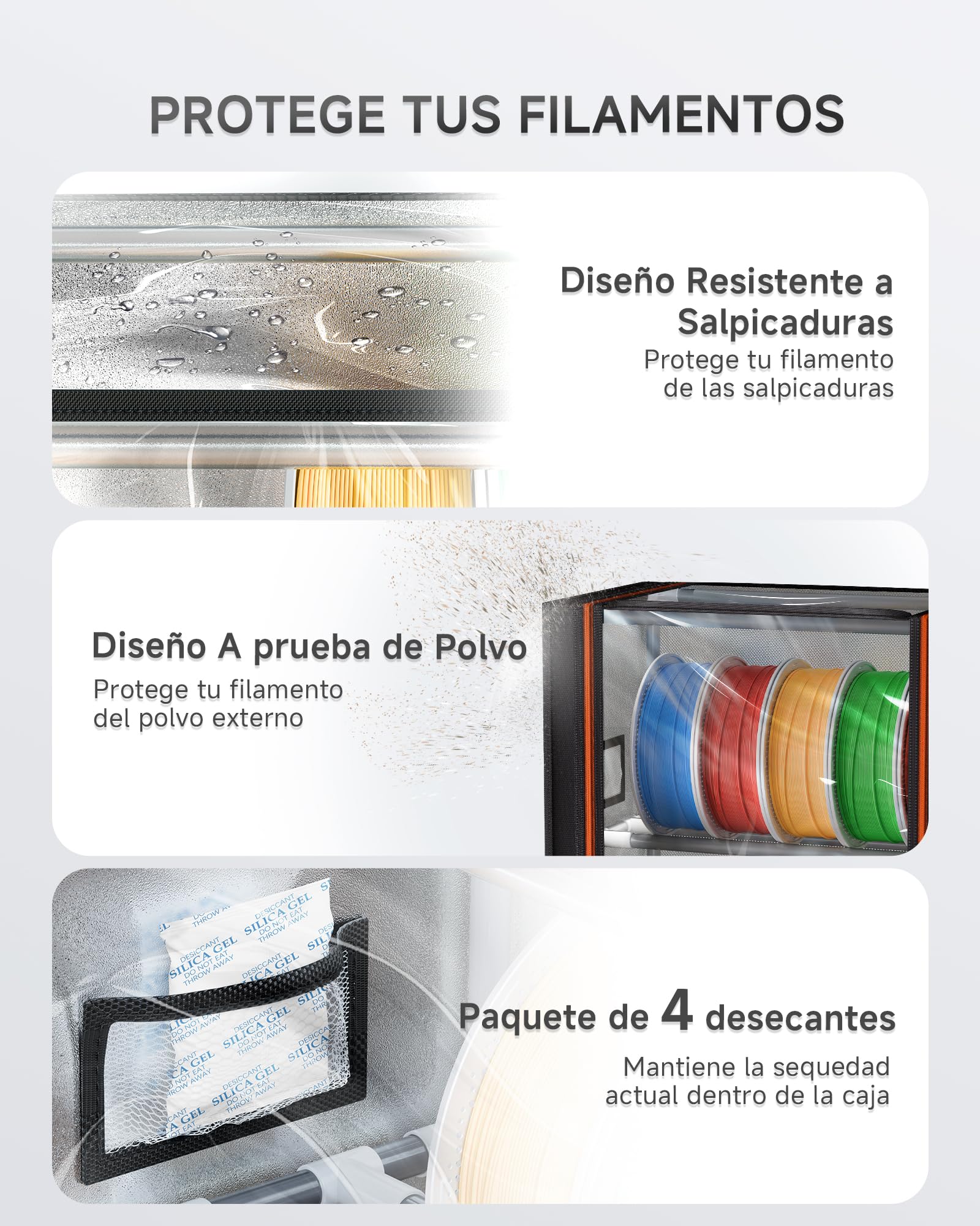 YOOPAI Cubierta de tela para almacenamiento de filamentos, 10 rollos