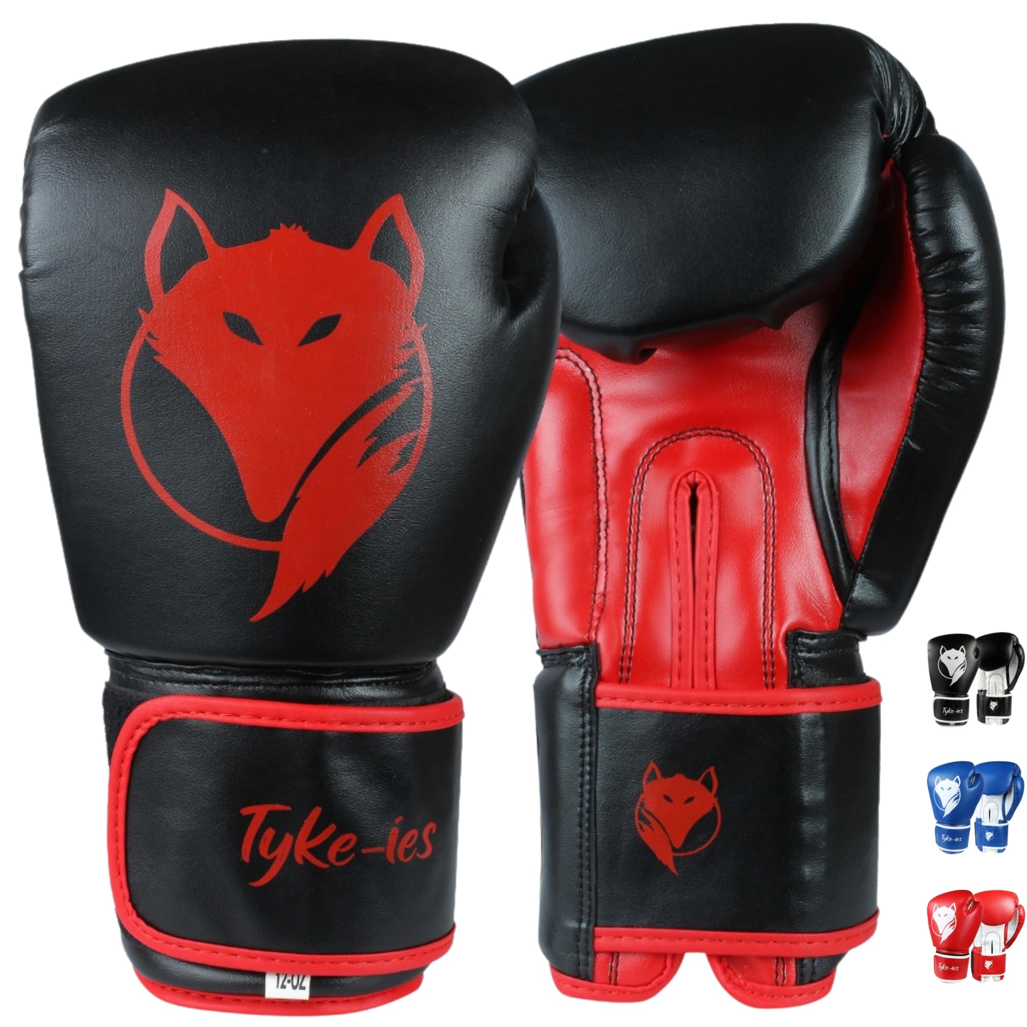 Tyke-ies DX PU Leather Sparring Boxing Gloves – Swift Model for Muay Thai & Kickboxing | Firm Hand-Moulded Padding for Maximum Impact Feedback | Responsive Anatomical Fit for Men & Women