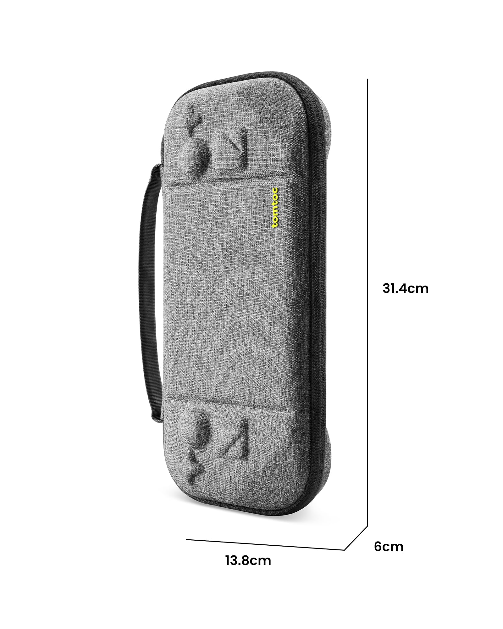tomtoc Etui Compatible avec Steam Deck/Steam Deck OLED, Housse Rigide en EVA Entièrement Protectrice pour Transporter la Console Steam Deck/OLED et Ses Accessoires, Antichoc, Adaptée aux Voyages