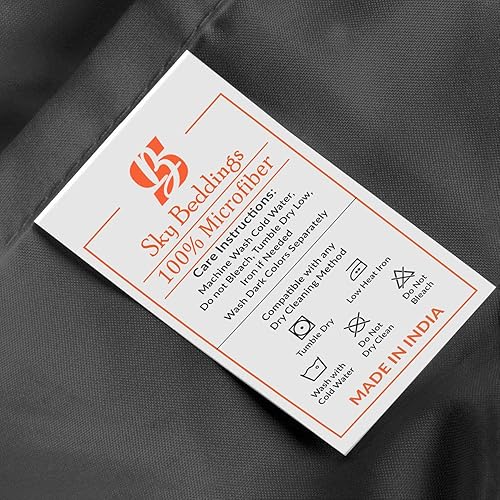 Miniatura 9 de Sábana bajera ajustable con cremallera, tamaño Queen, bolsillo profundo de 12 pulgadas, sábana inferior de microfibra cepillada de calidad de hotel,