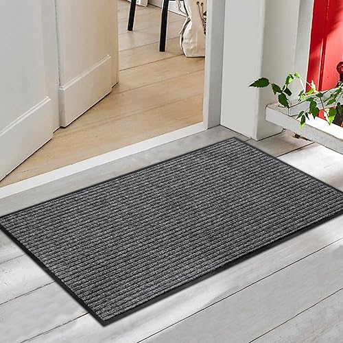 Miniatura 9 de Tapete duradero para puerta delantera, tapete resistente para interiores y exteriores, 48 x 72 pulgadas, de perfil bajo, para entrada del hogar,