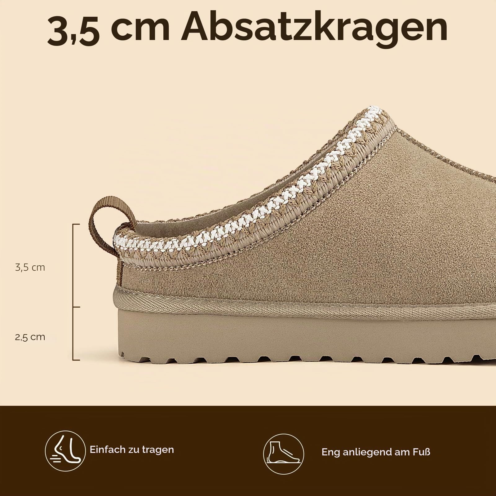 Mishansha Hausschuhe Damen Winter | Warme Plüsch Pantoffeln