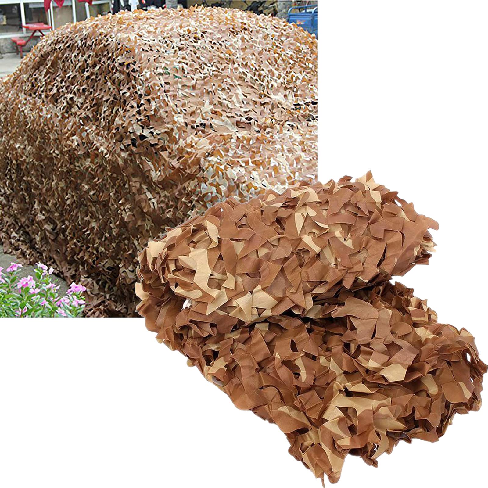 Oudini 5*10M/16.4*32.8Ft Camo Netting Military Oxcloth Camouflanet Sunscreen Privacy Screen Blinds/5 * 10M/16.4 * 32.8Ft
