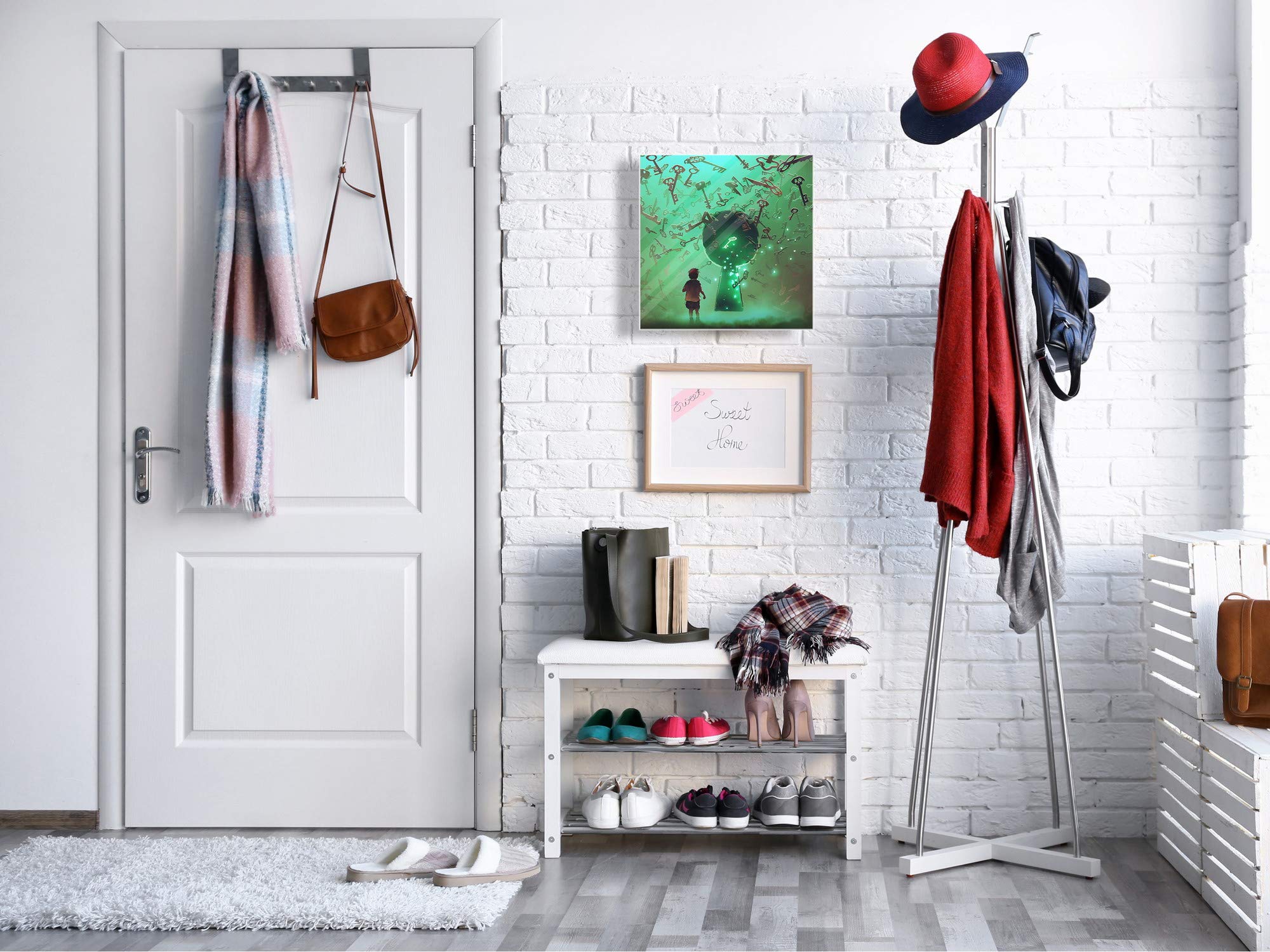 Concept Crystal Boîte Porte-clés dotée de 50 Crochets pour Petite Entreprise K11 Enfant avec Trou de Serrure