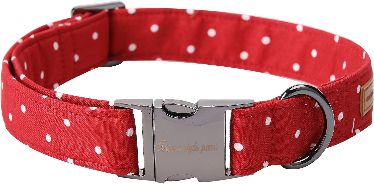 Unique Style Paws Pet Soft &Comfy Bowtie Dog Collar and Cat Collar Pet Gift for Dogs and Cats 6 Size and 7 Patterns