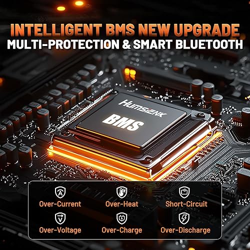 Miniatura 5 de LiFePO4 - Batería Bluetooth de 12 V 300 Ah de litio integrada 100 A BMS, 15000 Ciclos Profundos Batería 3840Wh con protección a baja temperatura