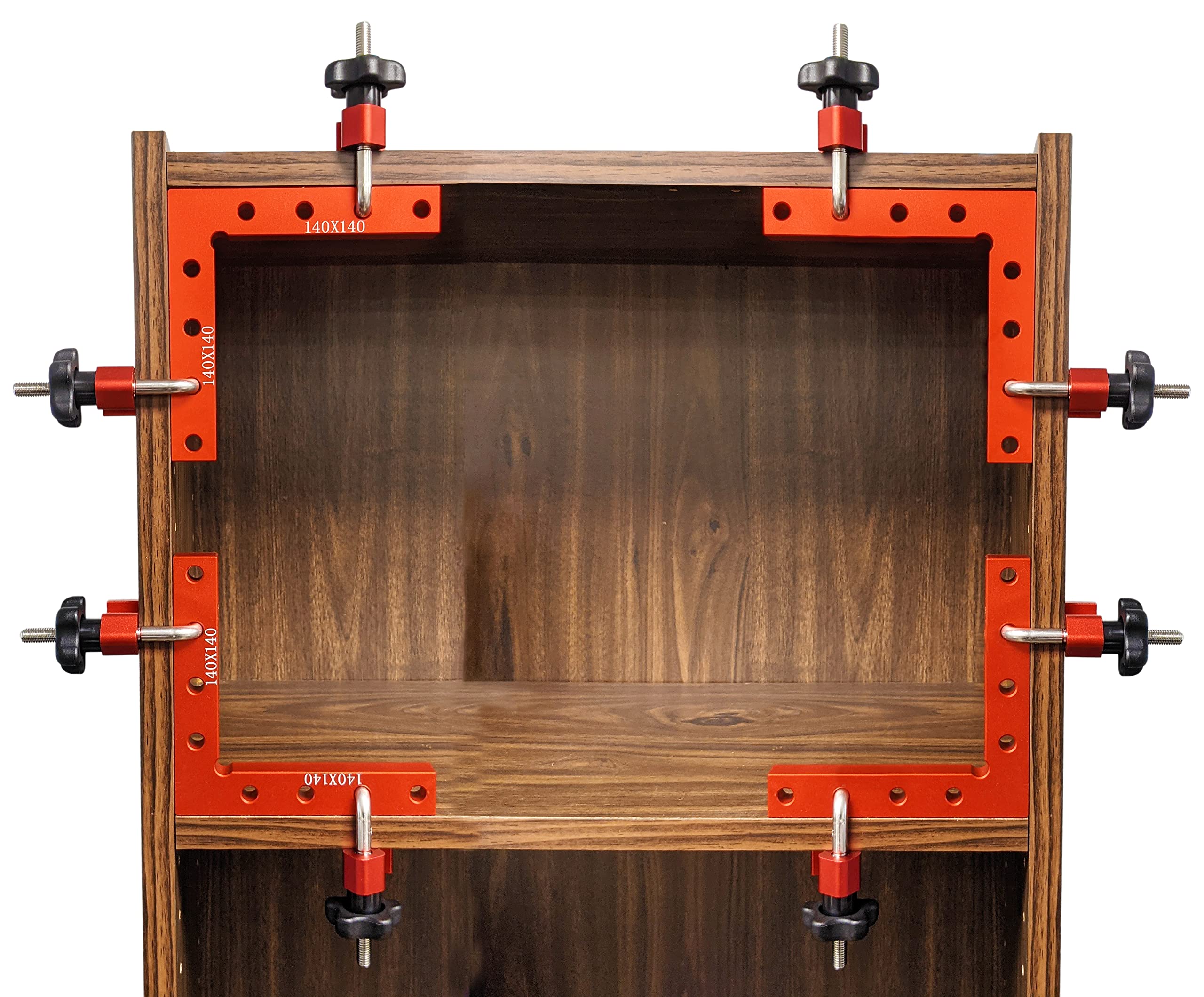 Four 90° Positioning Squares with Eight Clamps, 5.5