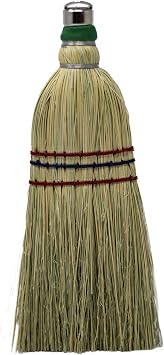 LaPrima Shops Authentic Amish Hand Made All Broomcorn Broom 12-Inch/Whisk