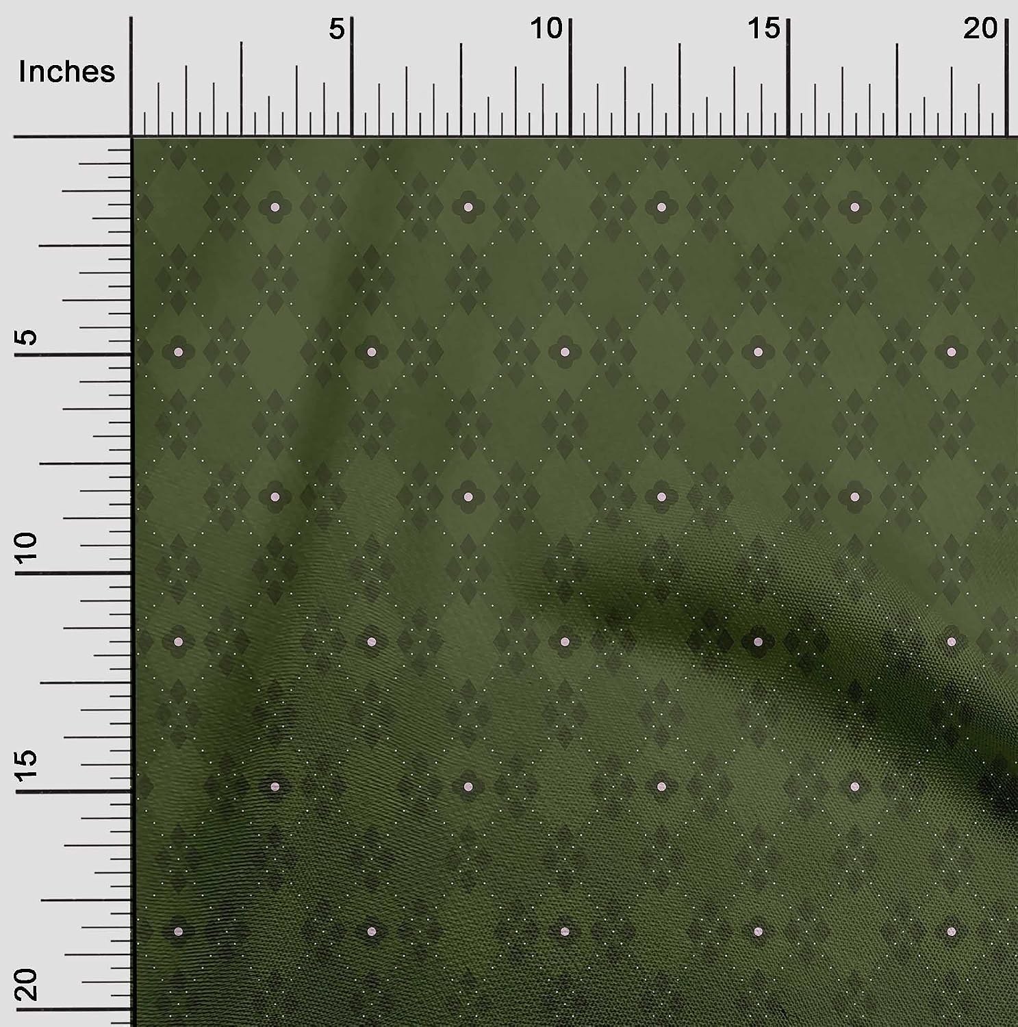 oneOone Cotton Flex Blue Fabric Block Sewing Fabric by The Yard Printed DIY Clothing Sewing Supplies 40 Inch Wide